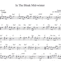 Arrangement Score of In The Bleak Mid-Winter