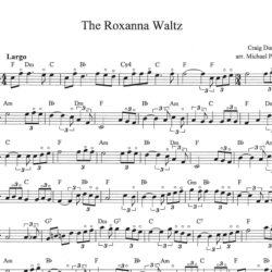 Arrangement Score for The Roxanna Waltz